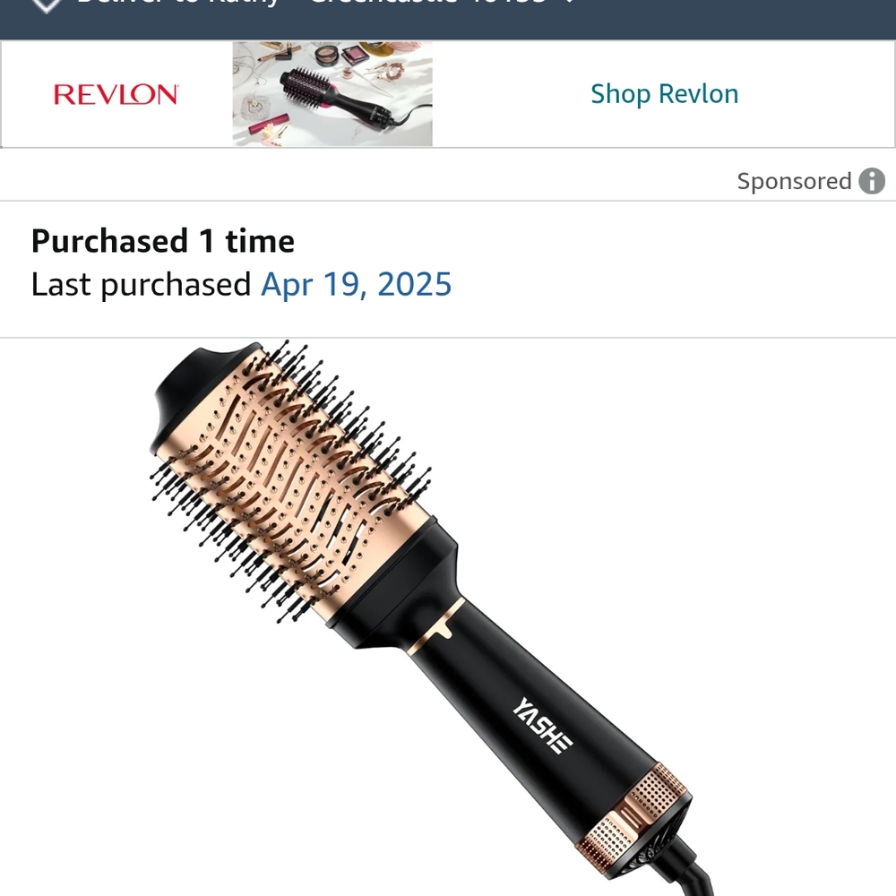 Revlon Black and Gold Hair Styling Tool